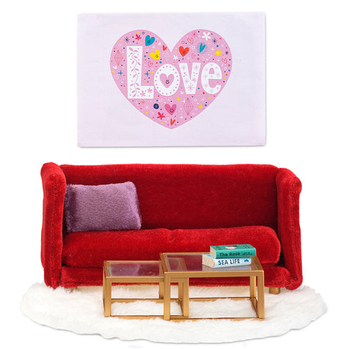 Lundby Vardagsrum Röd